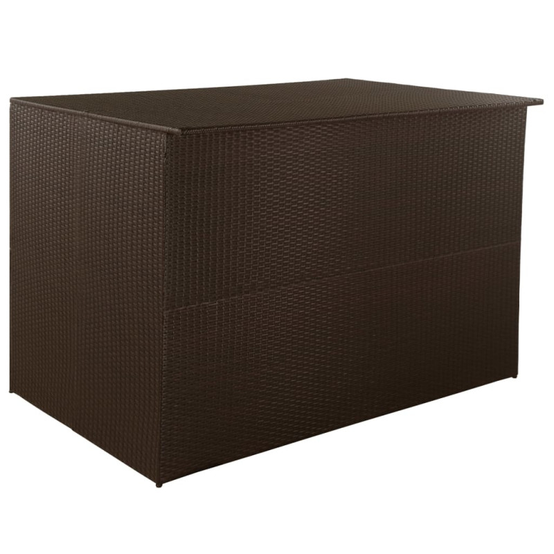 Gartenbox Braun 150x100x100 cm Poly Rattan