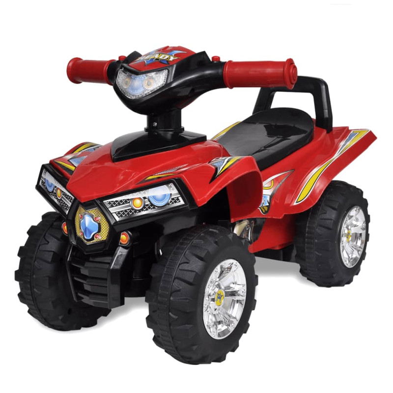 Kinder-Aufsitz-Quad mit Sound und Licht Rot 