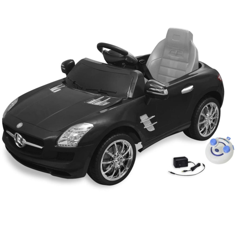 Elektroauto Ride-on Mercedes Benz SLS AMG Schwarz 6V mit Fernbedienung