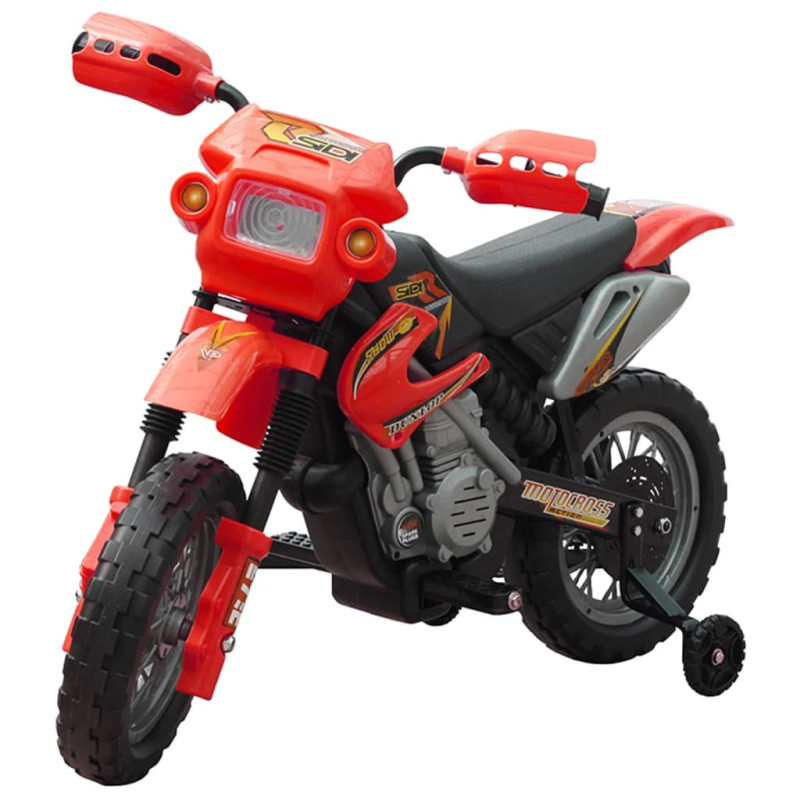 Kinder Motorrad 2 km/h Akku rot