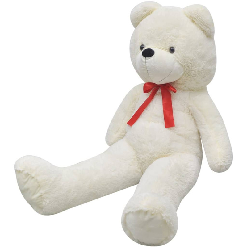 Weicher XXL-Plüsch-Teddybär Weiß 135 cm 