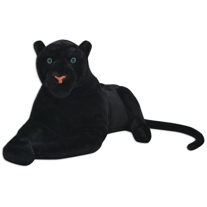 Panther Kuscheltier Plüsch Schwarz XXL