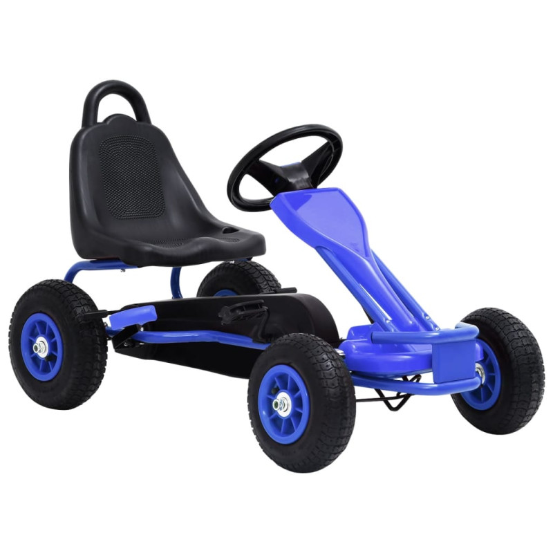 Pedal Go-Kart mit Luftreifen Blau