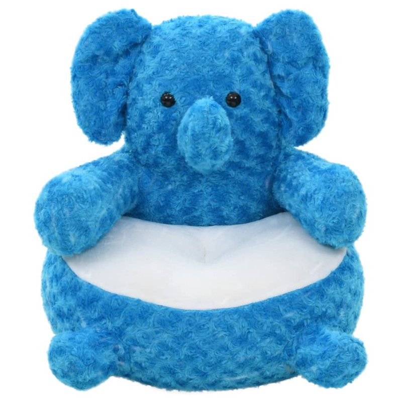 Elefant Kuscheltier Plüsch Blau 