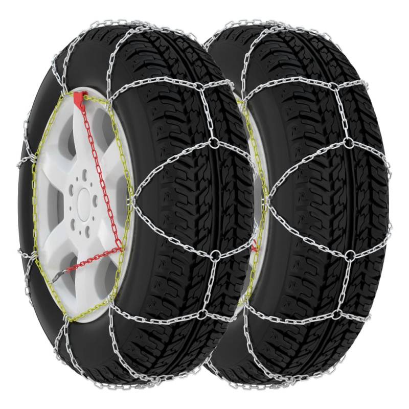 Schneeketten für Autoreifen 2 Stk. 16 mm SUV 4x4 Größe 400 