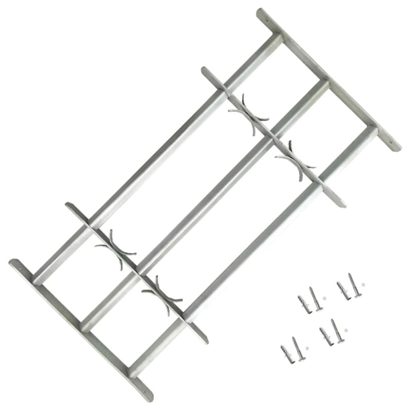 Fenstergitter Verstellbar mit 3 Querstäben 700-1050 m 