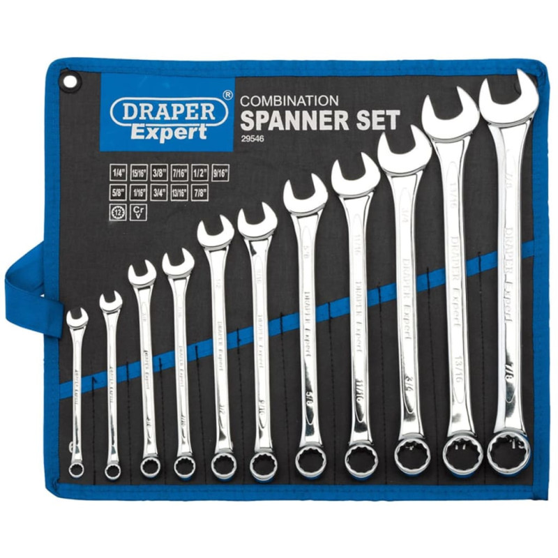 Draper Tools Expert Kombi-Maulschlüsselsatz 11-teilig Silber 29546