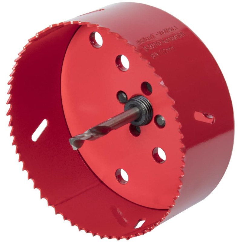 wolfcraft Lochsäge 112 mm Bimetall Rot 5496000